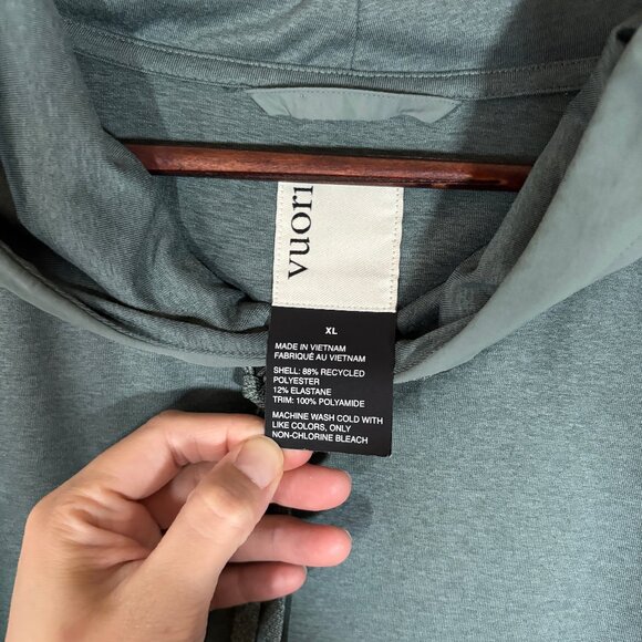 Vuori Sunday Element Pullover Hoodie - Men's Size XL - Green - Picture 2 of 7